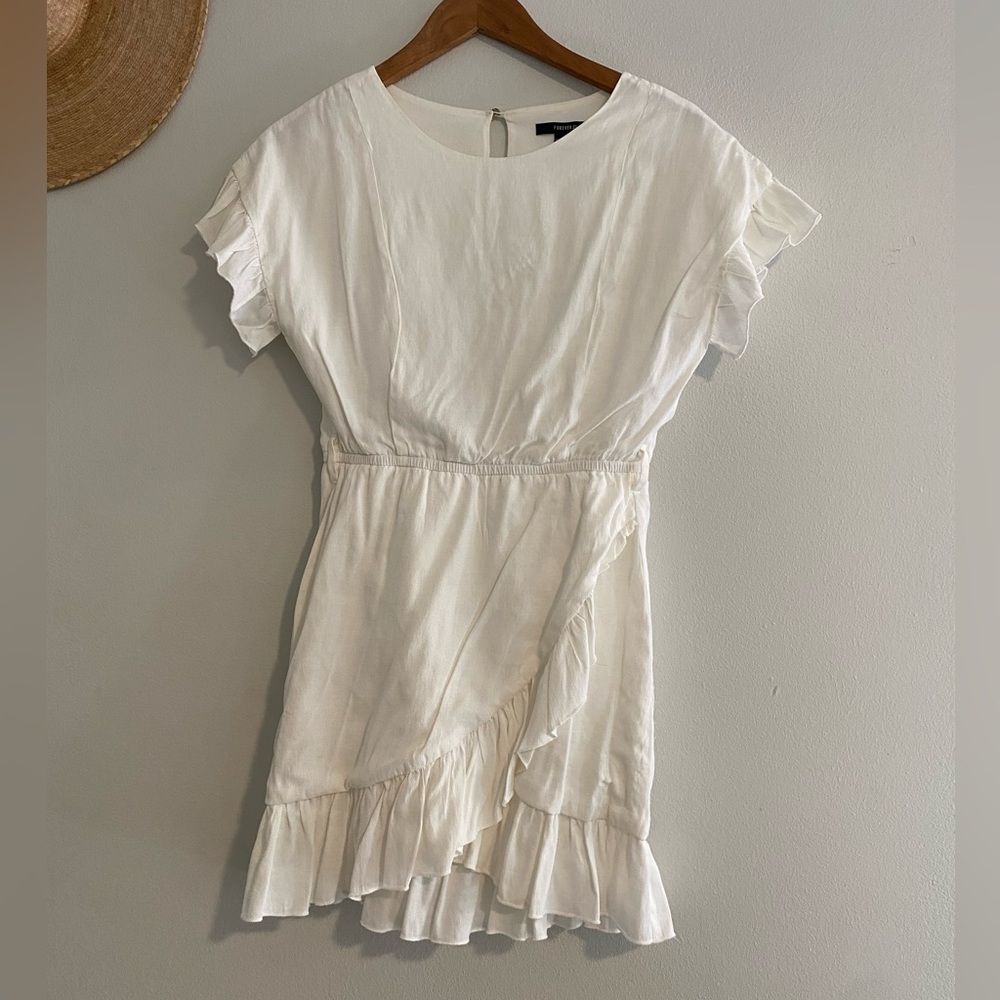 Linen white dress
